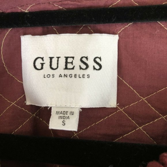Guess Liberty Embroidered Quilted Mirrored Jacket - Picture 2 of 4